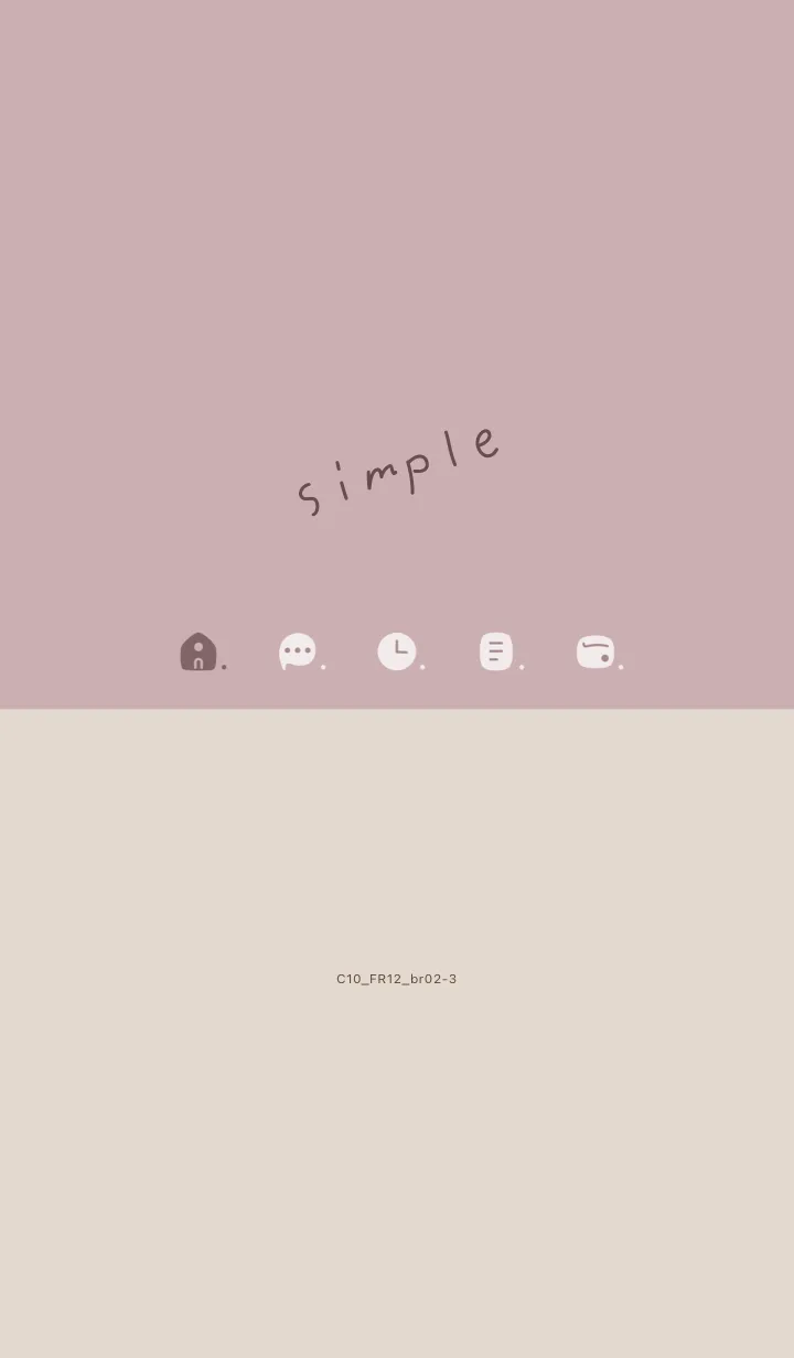 [LINE着せ替え] C10.12_ピンク2 ブラウン2-3の画像1