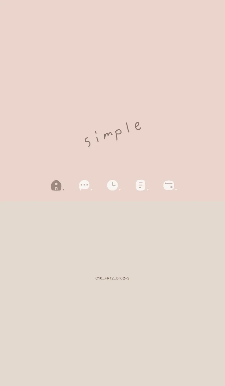 [LINE着せ替え] C10.12_ベージュ ブラウン2-3の画像1