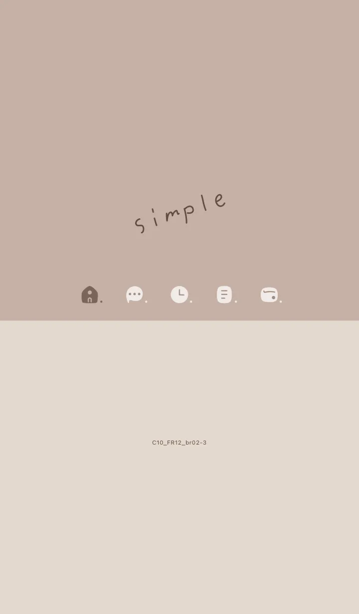 [LINE着せ替え] C10.12_ベージュ3 ブラウン2-3の画像1