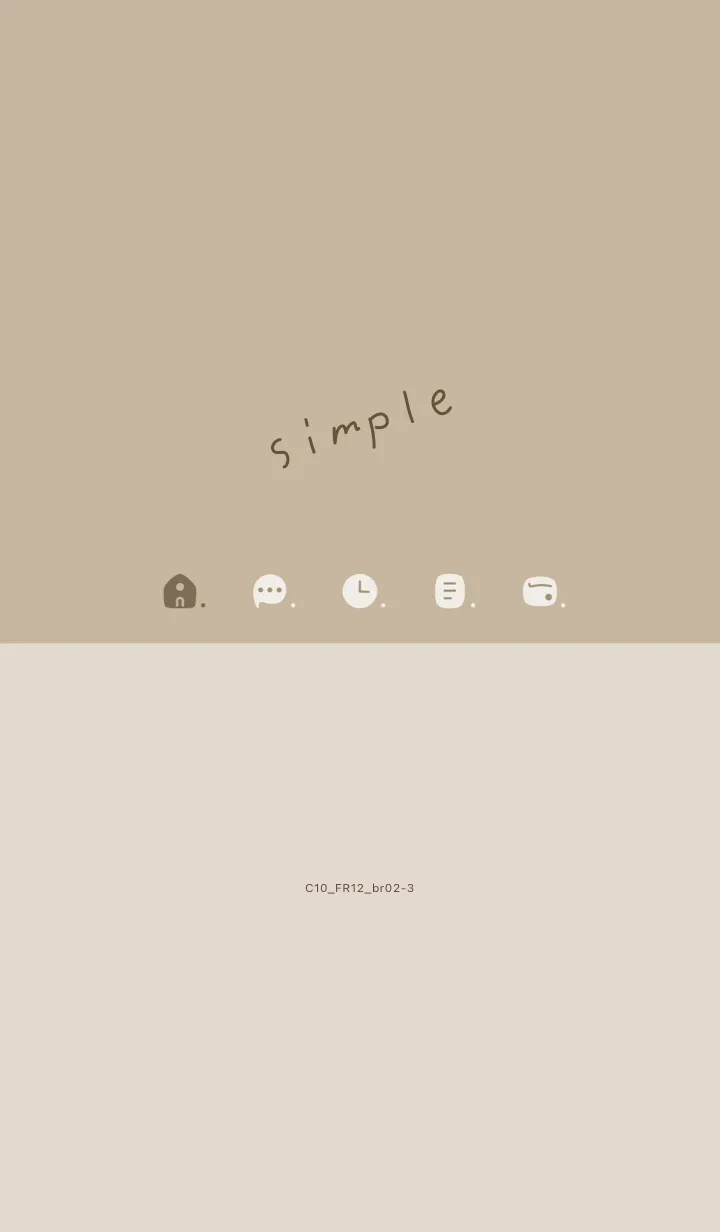 [LINE着せ替え] C10.12_ベージュ4 ブラウン2-3の画像1