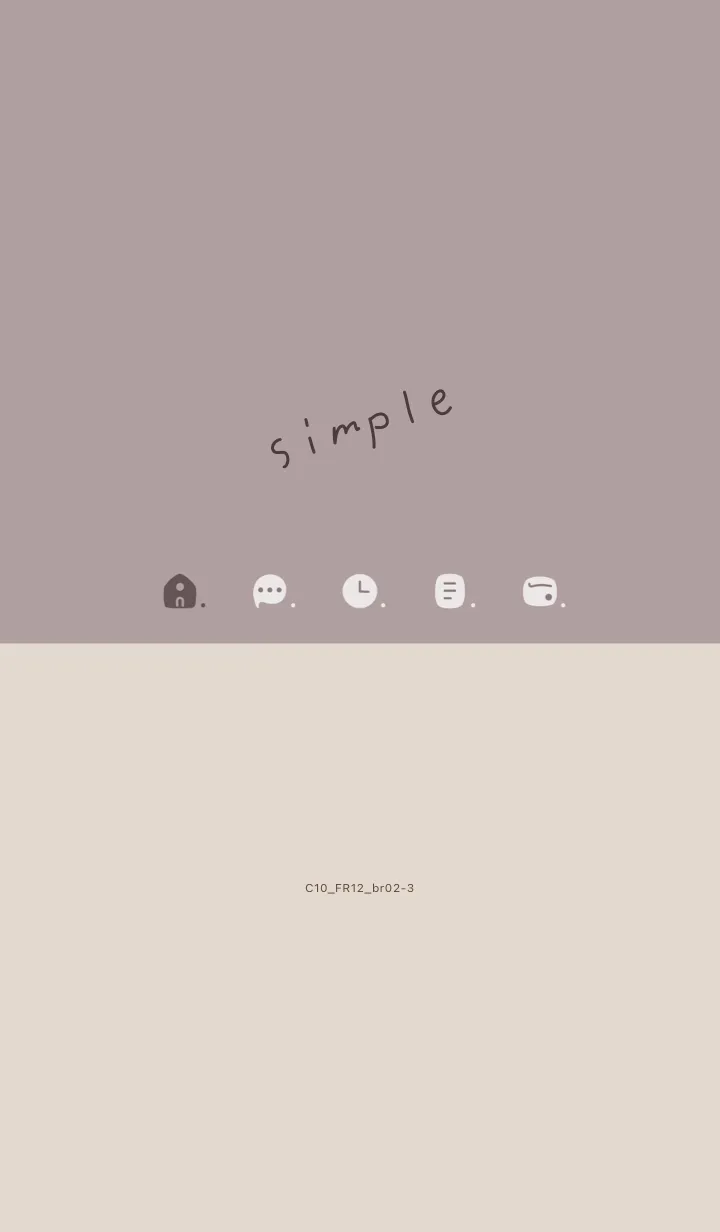 [LINE着せ替え] C10.12_ショコラ ブラウン2-3の画像1