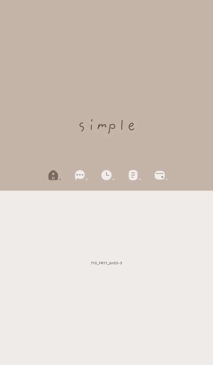 [LINE着せ替え] 710.11_ベージュ3 ブラウン3-3の画像1