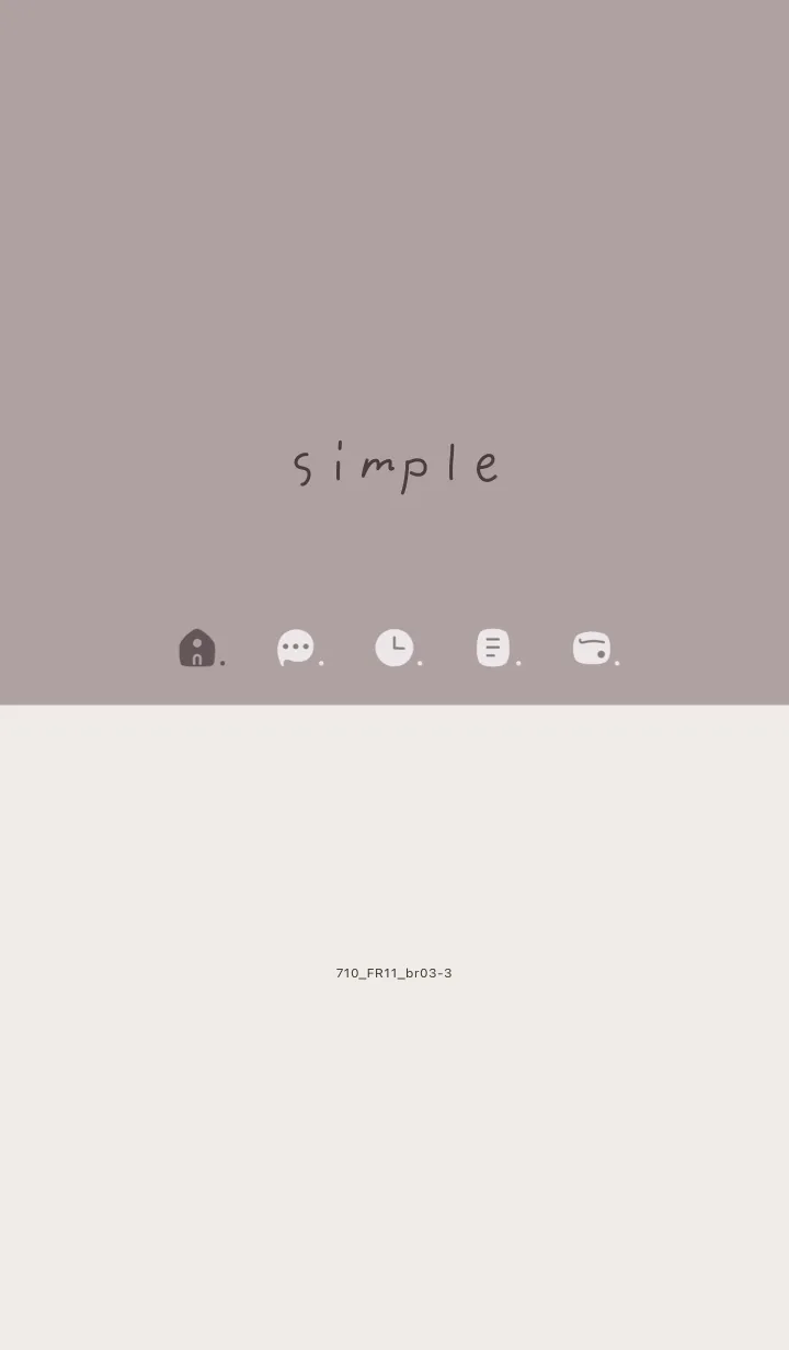 [LINE着せ替え] 710.11_ショコラ ブラウン3-3の画像1