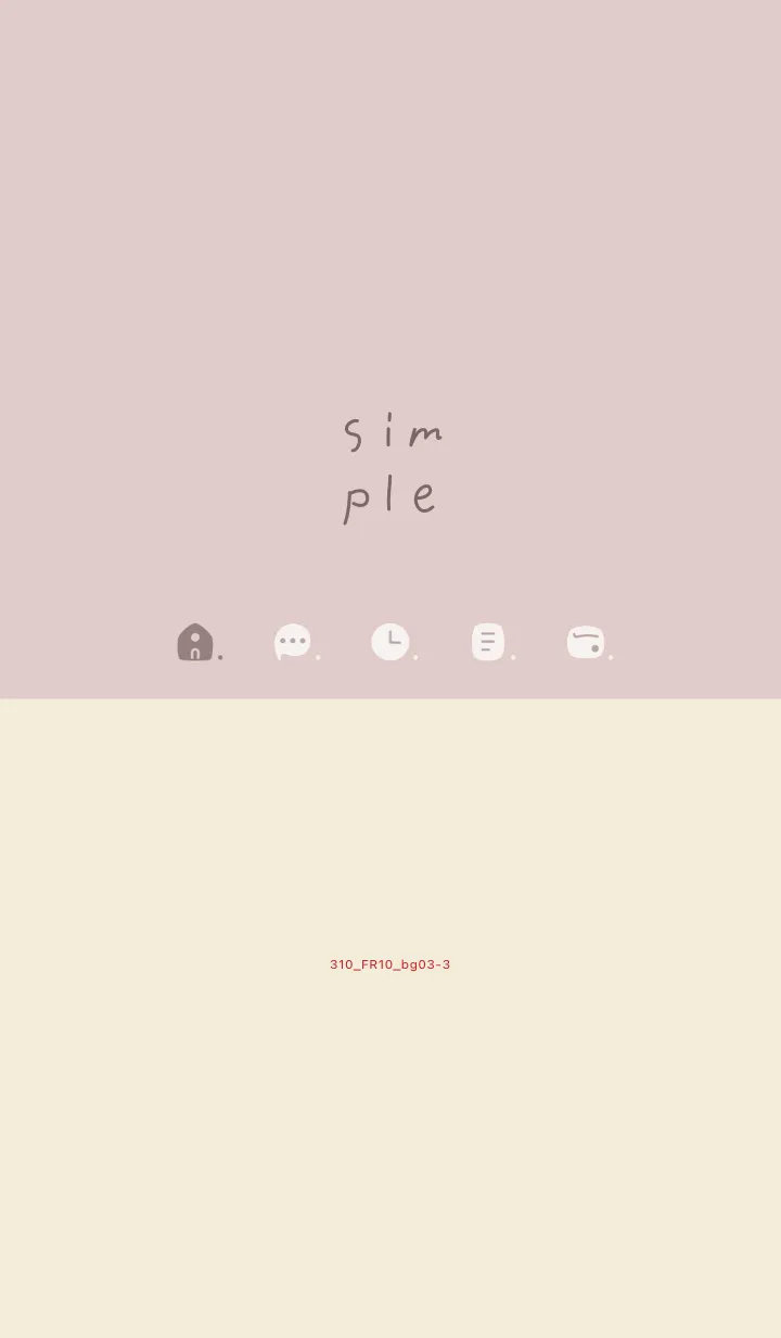 [LINE着せ替え] 310.10_ピンク ベージュ3-3の画像1