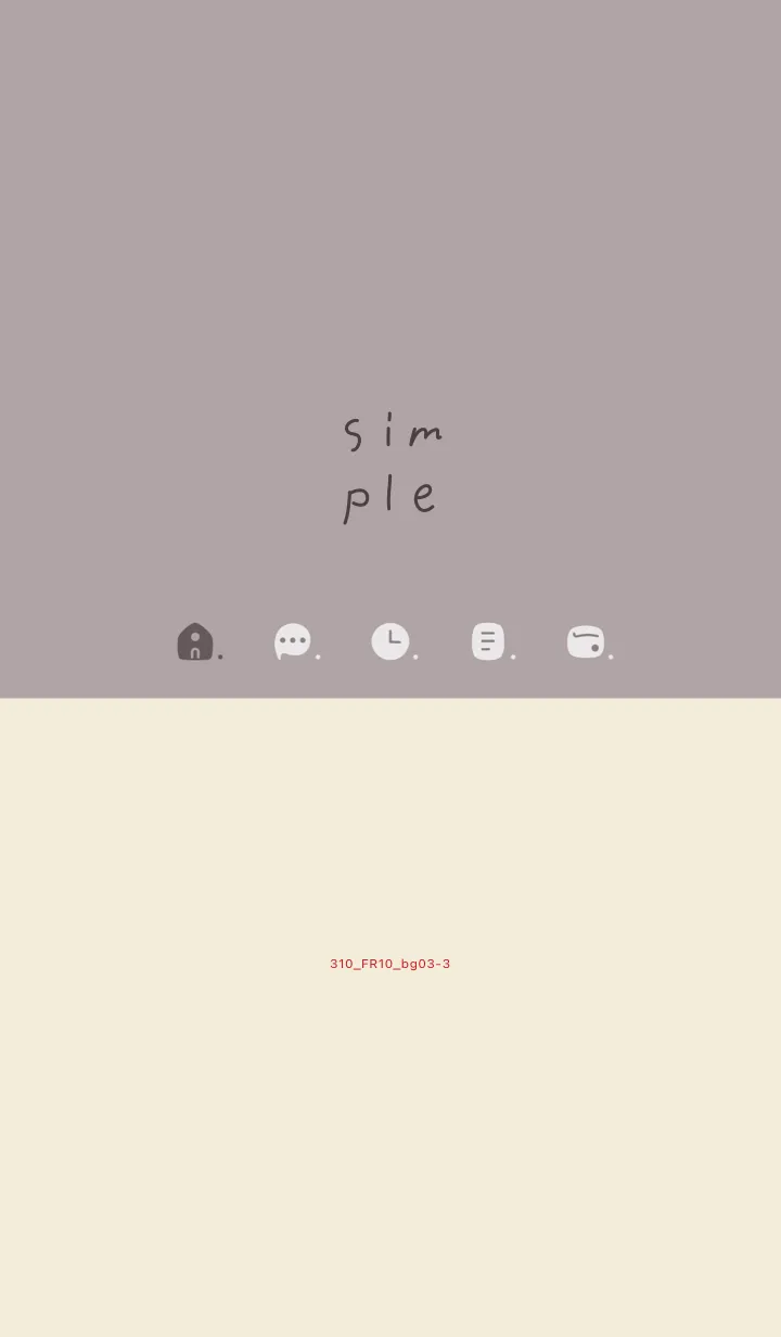 [LINE着せ替え] 310.10_ショコラ ベージュ3-3の画像1