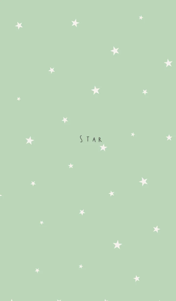 [LINE着せ替え] 星とナチュラルグリーン。の画像1