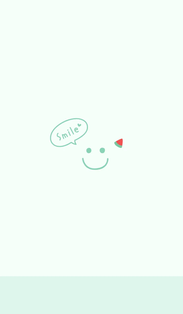 [LINE着せ替え] スマイルすいか<グリーン>の画像1