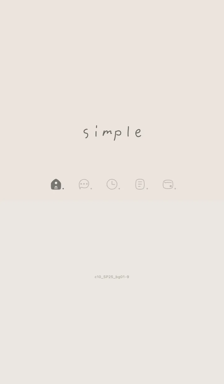 [LINE着せ替え] c10.25.ベージュ1-9の画像1