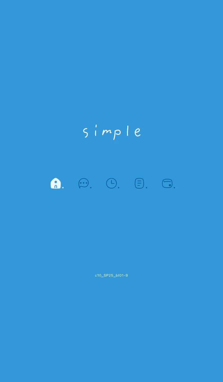 [LINE着せ替え] c10.25.ブルー1-9の画像1