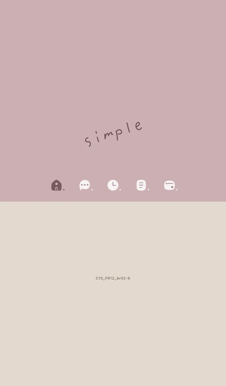 [LINE着せ替え] C10.12_ピンク2 ブラウン2-6の画像1