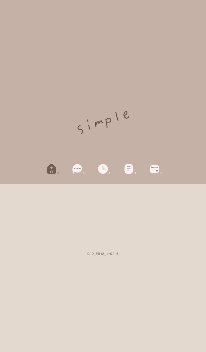 [LINE着せ替え] C10.12_ベージュ3 ブラウン2-6の画像1