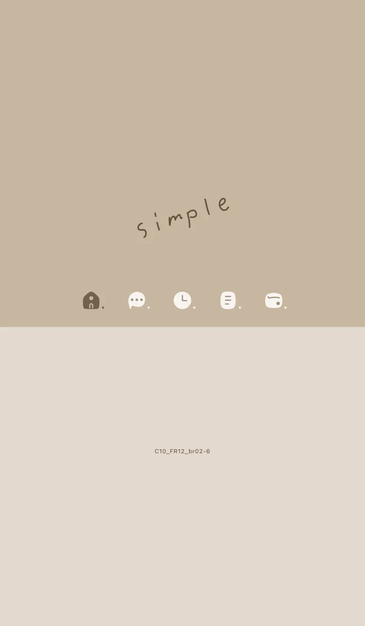 [LINE着せ替え] C10.12_ベージュ4 ブラウン2-6の画像1