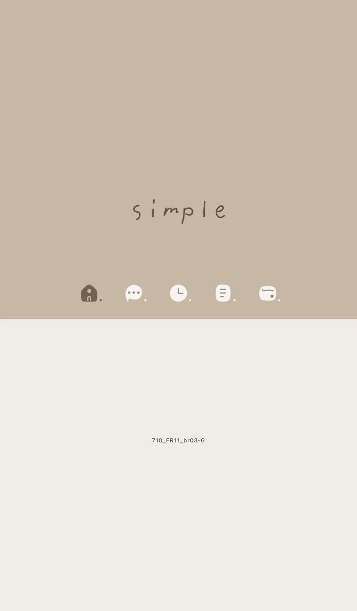 [LINE着せ替え] 710.11_ベージュ4 ブラウン3-6の画像1