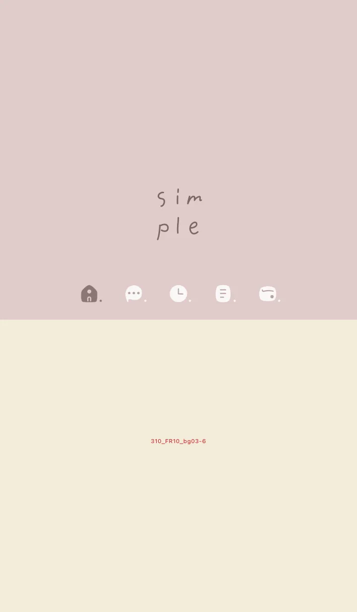 [LINE着せ替え] 310.10_ピンク ベージュ3-6の画像1