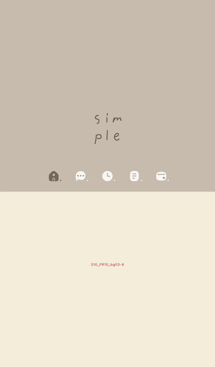 [LINE着せ替え] 310.10_ベージュ4 ベージュ3-6の画像1