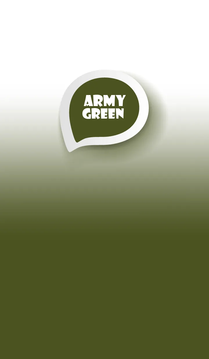 [LINE着せ替え] Army Green  on White Theme (JP)の画像1