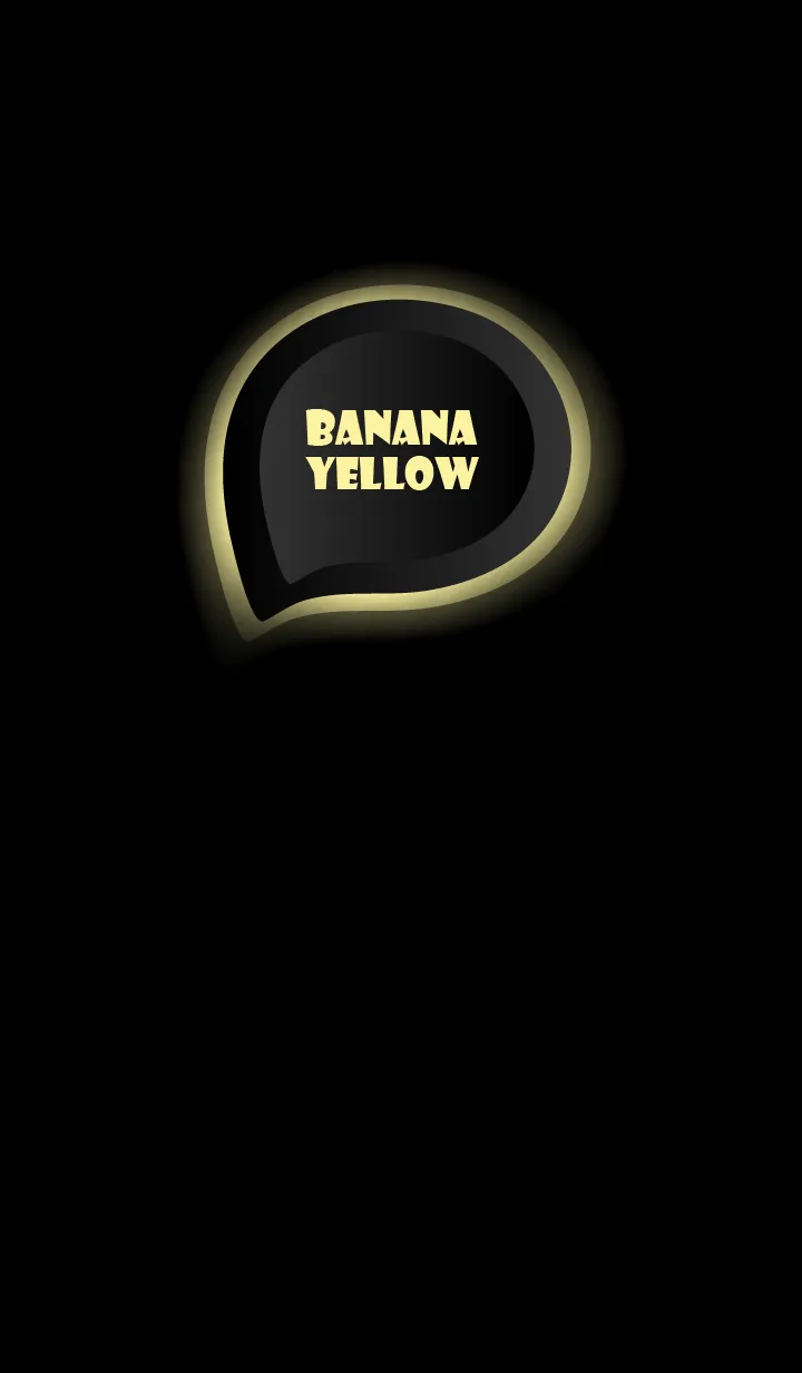 [LINE着せ替え] Banana Yellow  on Black Theme (JP)の画像1