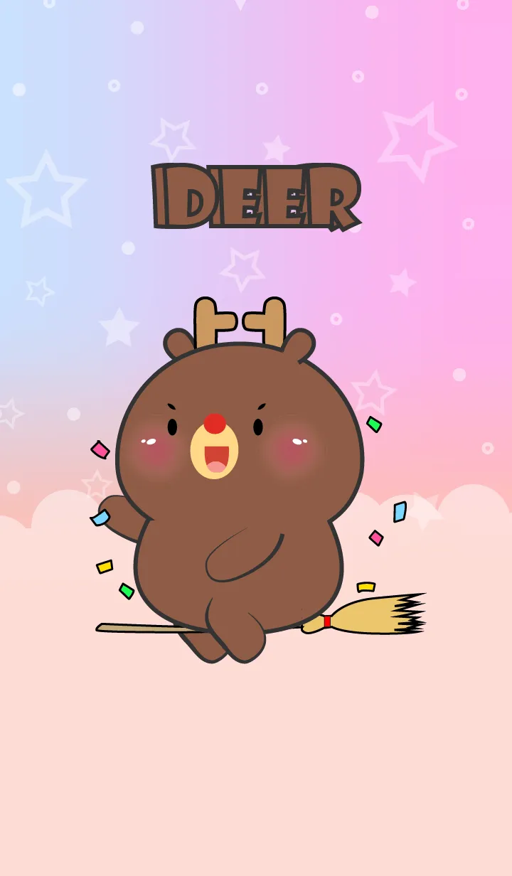 [LINE着せ替え] Cute Naughty Deer Theme (JP)の画像1