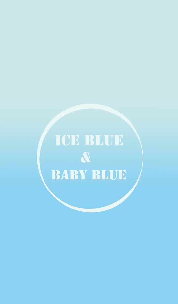 [LINE着せ替え] Baby Blue  & Ice Blue Theme (JP)の画像1