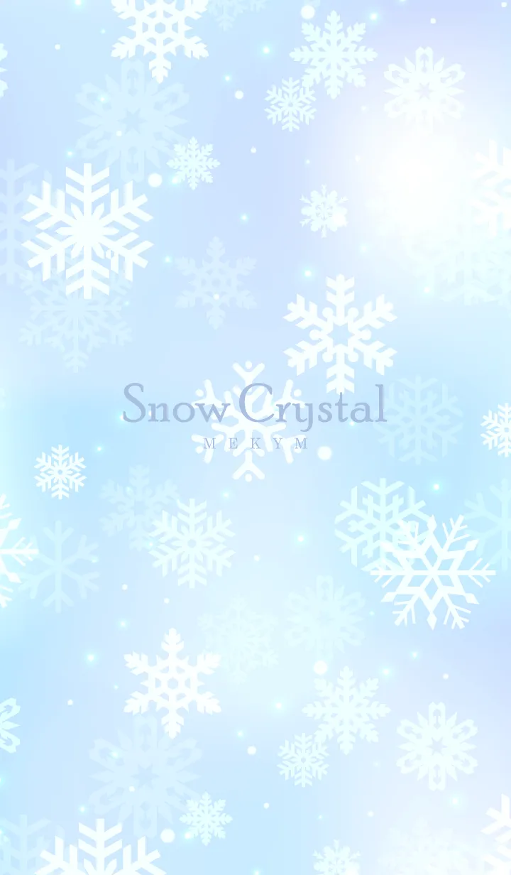 [LINE着せ替え] Snow Crystal-Blue 12の画像1