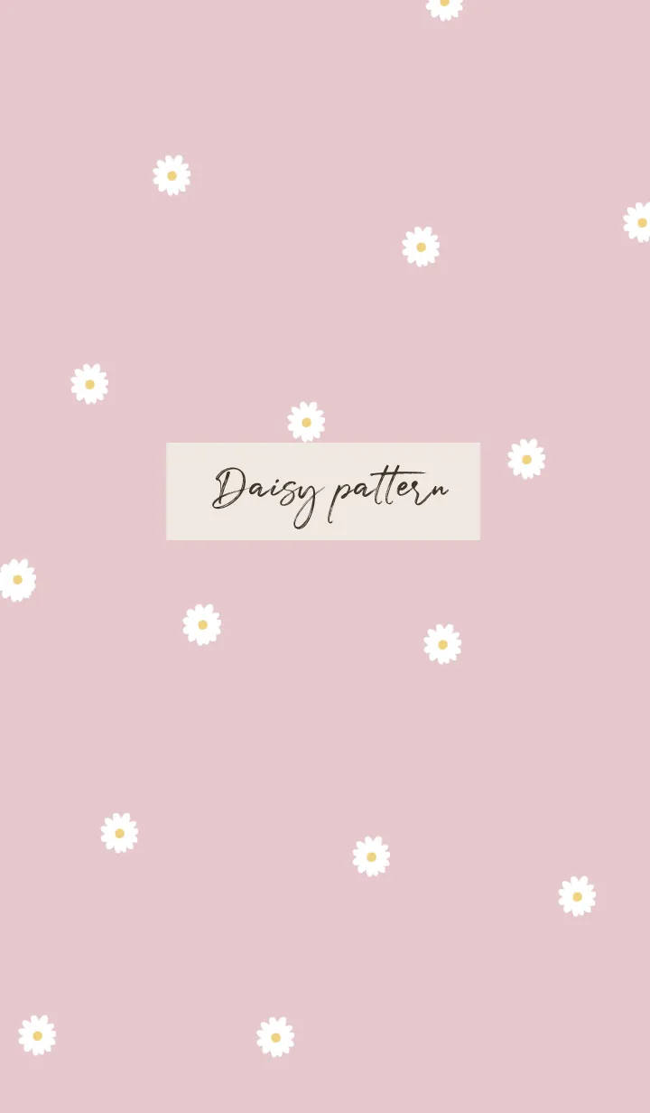 [LINE着せ替え] daisy_pattern (pinkbeige)の画像1