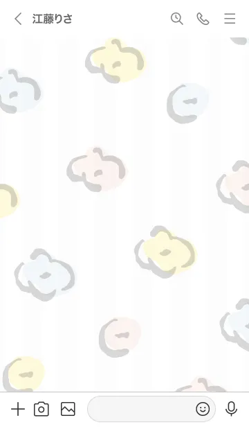 [LINE着せ替え] 手書きお花 ランダム7の画像3