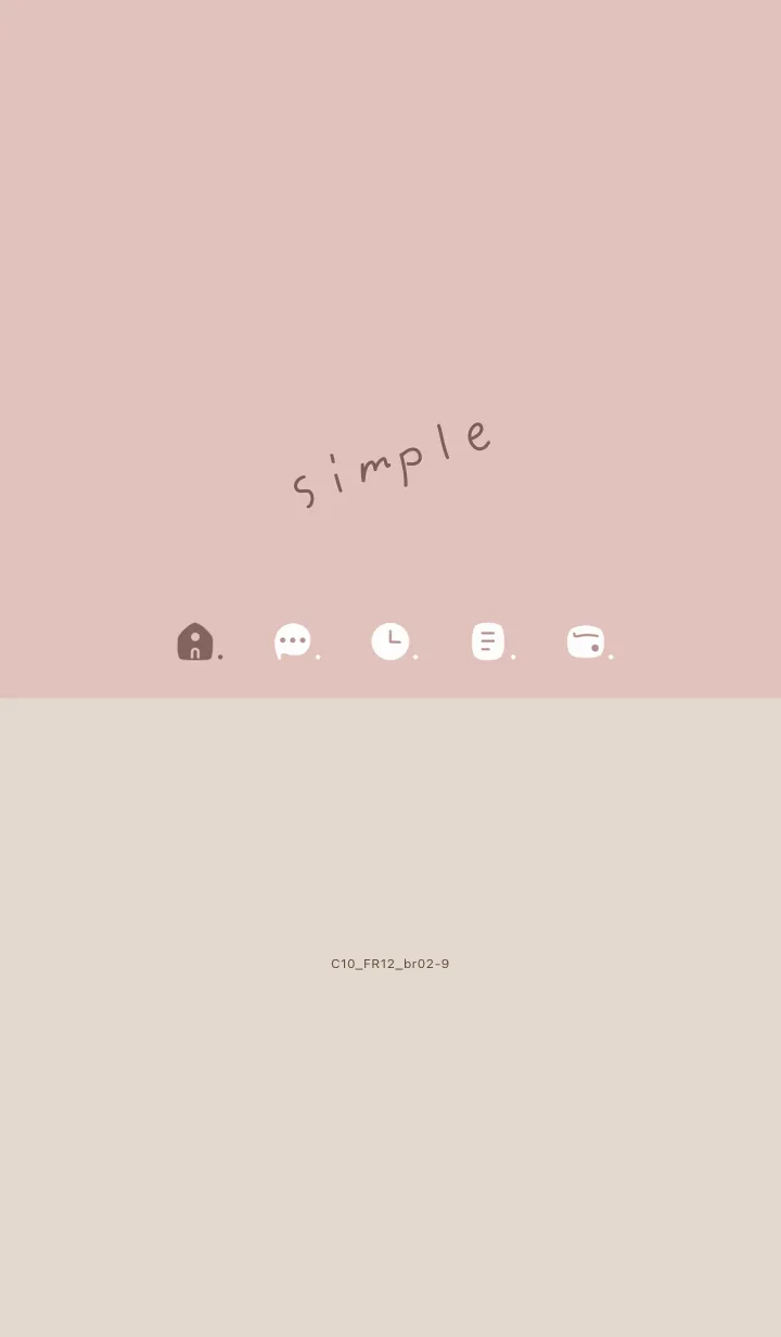 [LINE着せ替え] C10.12_ピンク ブラウン2-9の画像1