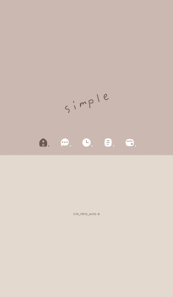 [LINE着せ替え] C10.12_ベージュ2 ブラウン2-9の画像1