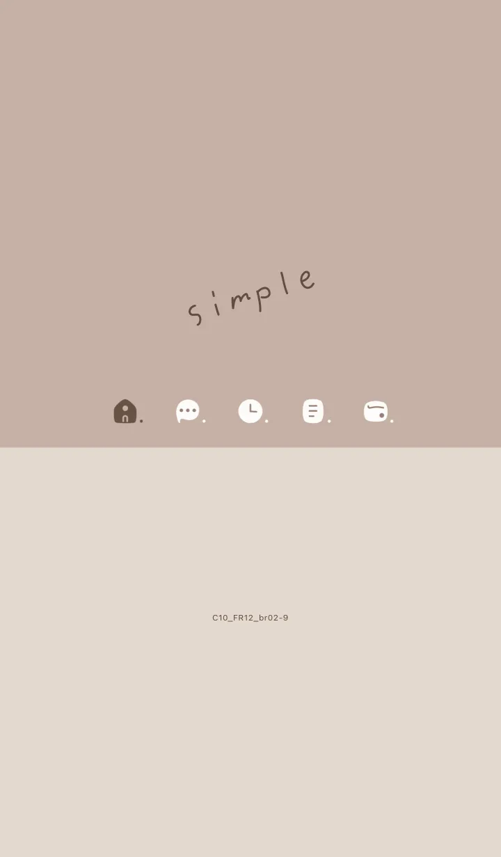 [LINE着せ替え] C10.12_ベージュ3 ブラウン2-9の画像1
