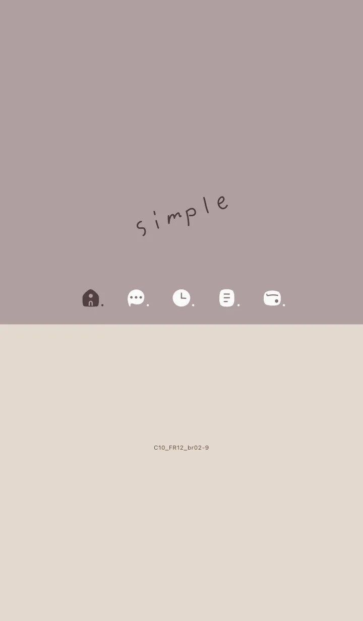 [LINE着せ替え] C10.12_ショコラ ブラウン2-9の画像1