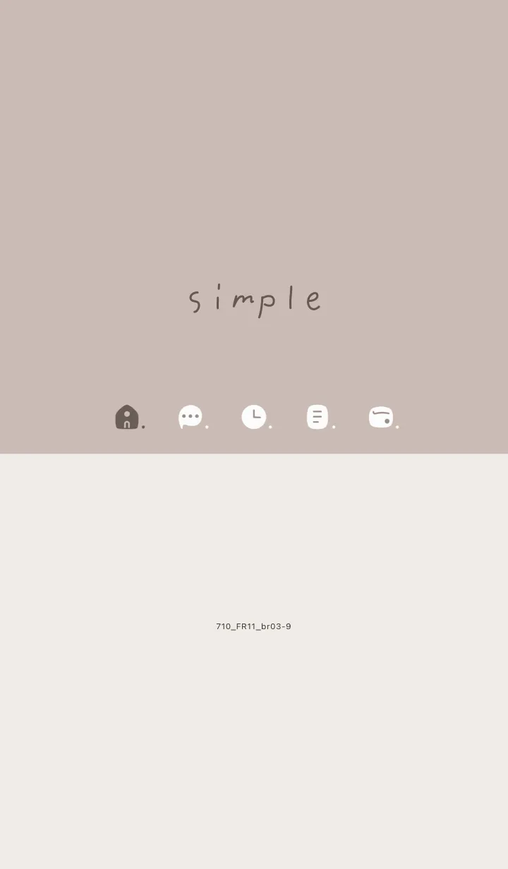 [LINE着せ替え] 710.11_ベージュ2 ブラウン3-9の画像1