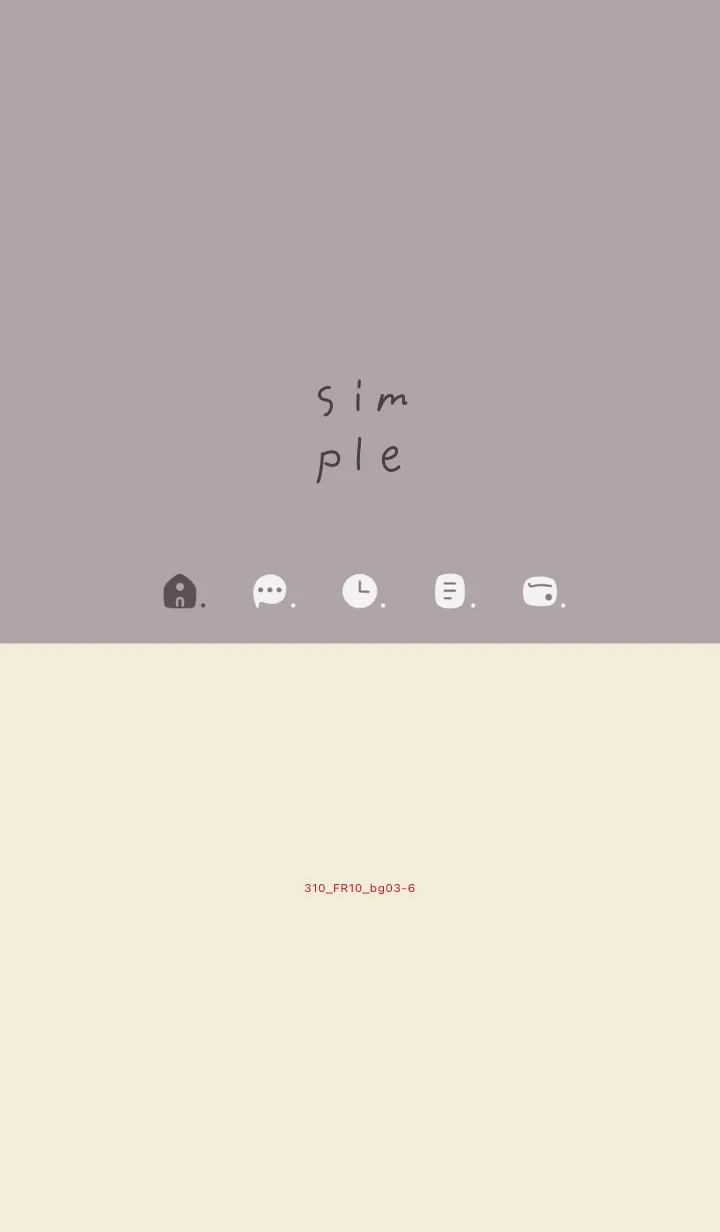 [LINE着せ替え] 310.10_ショコラ ベージュ3-6の画像1