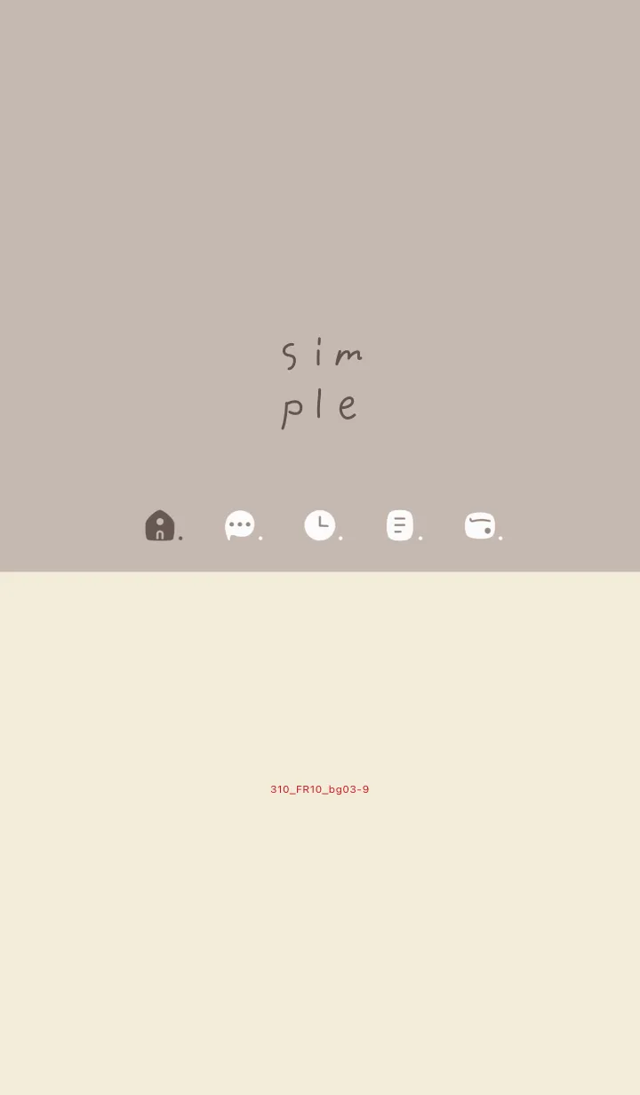 [LINE着せ替え] 310.10_ベージュ3 ベージュ3-9の画像1