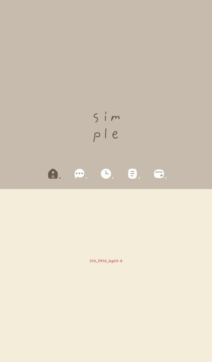 [LINE着せ替え] 310.10_ベージュ4 ベージュ3-9の画像1