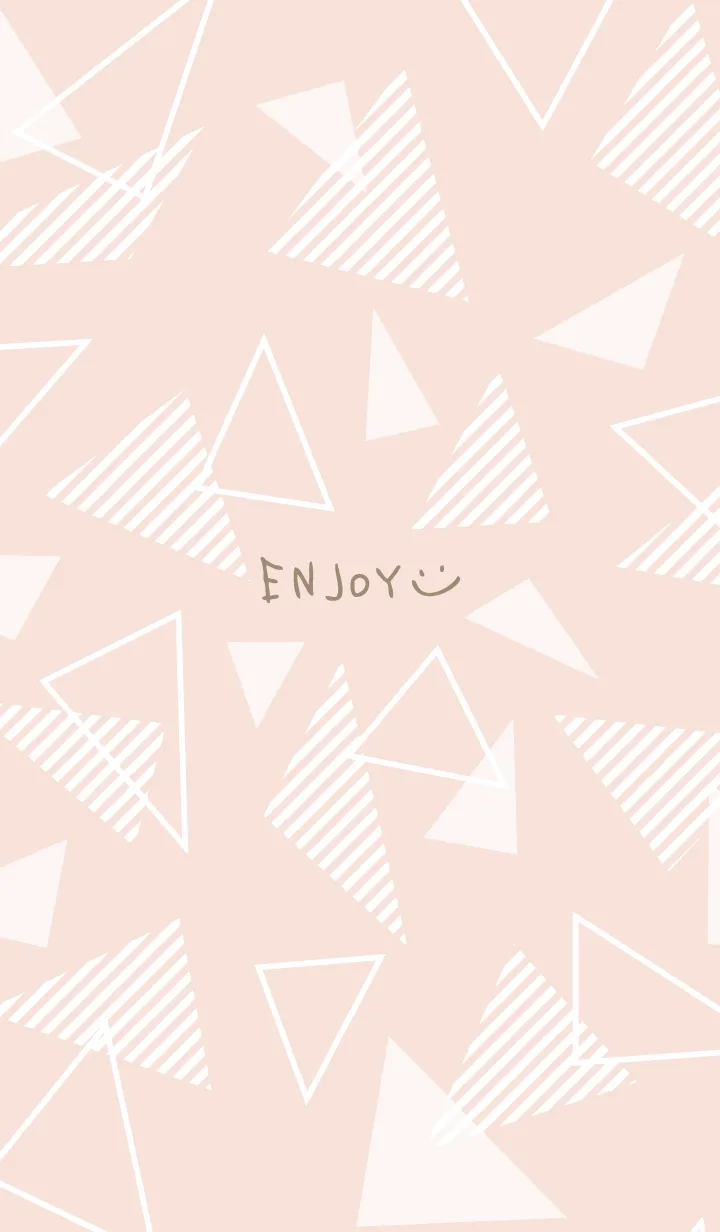 [LINE着せ替え] 白いおしゃれな三角11の画像1