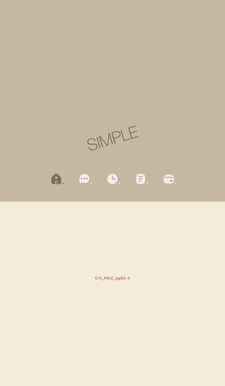 [LINE着せ替え] C11.12_ベージュ4 ベージュ3-3の画像1