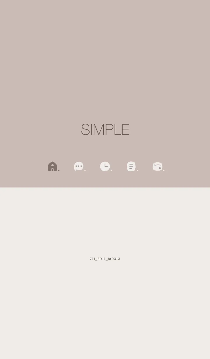 [LINE着せ替え] 711.11_ベージュ2 ブラウン3-3の画像1