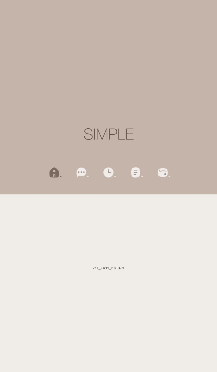 [LINE着せ替え] 711.11_ベージュ3 ブラウン3-3の画像1