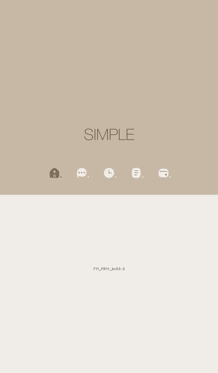 [LINE着せ替え] 711.11_ベージュ4 ブラウン3-3の画像1