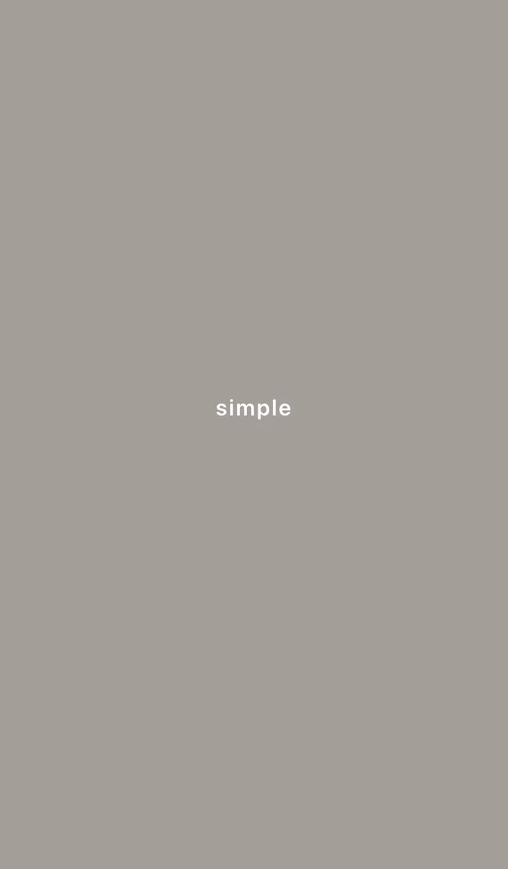 [LINE着せ替え] simple グレージュの画像1