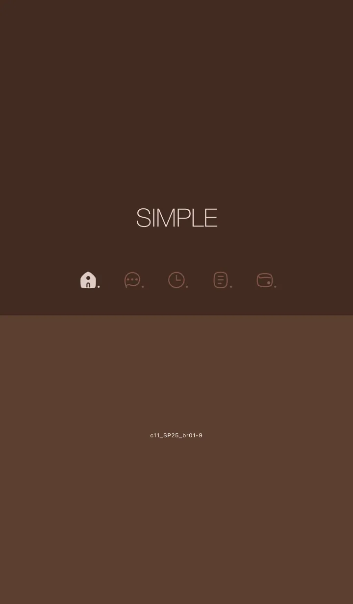 [LINE着せ替え] c11.25.ブラウン1-9の画像1