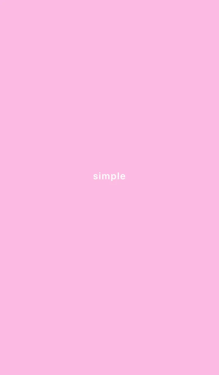 [LINE着せ替え] simple ピンクの画像1