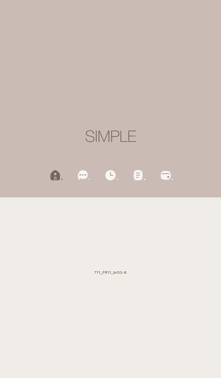 [LINE着せ替え] 711.11_ベージュ2 ブラウン3-6の画像1