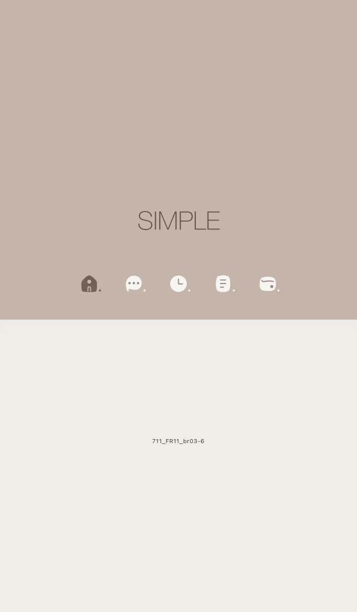 [LINE着せ替え] 711.11_ベージュ3 ブラウン3-6の画像1