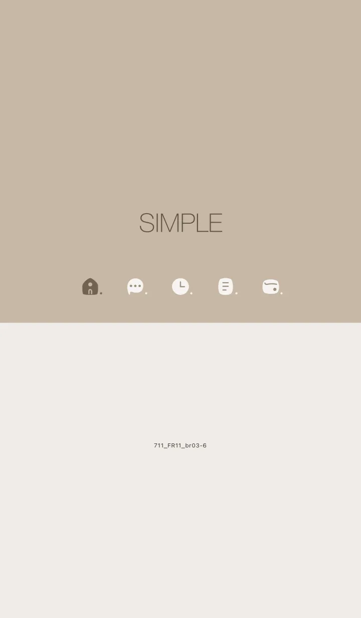[LINE着せ替え] 711.11_ベージュ4 ブラウン3-6の画像1