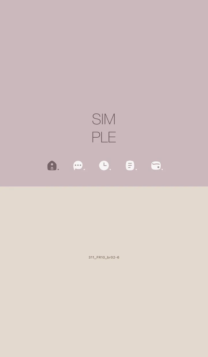 [LINE着せ替え] 311.10_ピンク2 ブラウン2-6の画像1