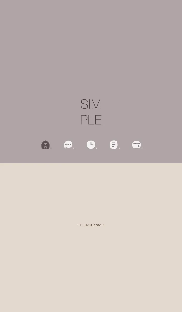 [LINE着せ替え] 311.10_ショコラ ブラウン2-6の画像1