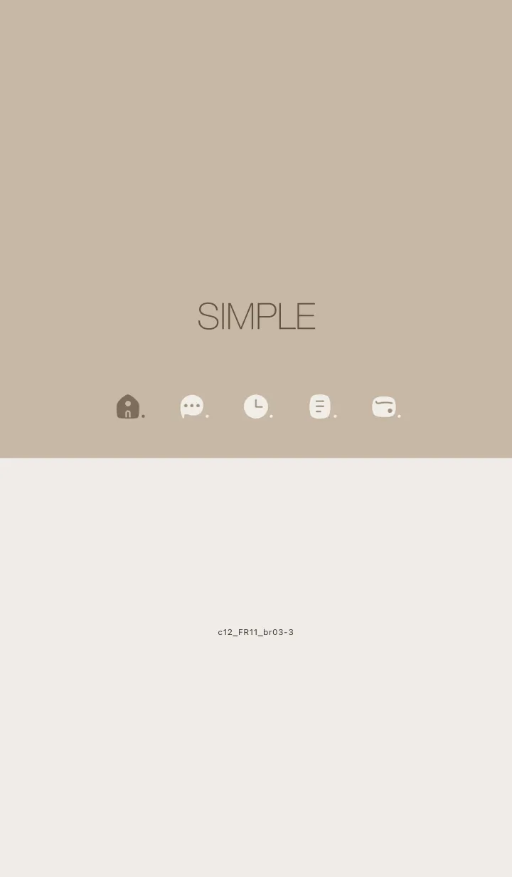 [LINE着せ替え] c12.11_ベージュ4 ブラウン3-3の画像1