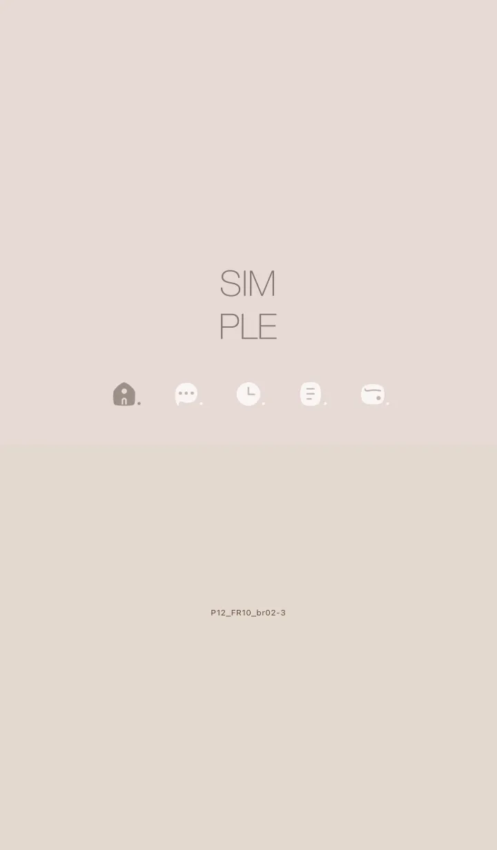 [LINE着せ替え] P12.10_ベージュ ブラウン2-3の画像1