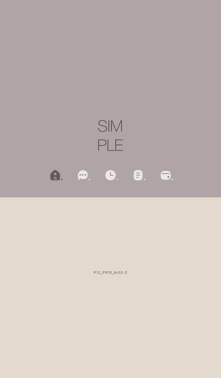 [LINE着せ替え] P12.10_ショコラ ブラウン2-3の画像1